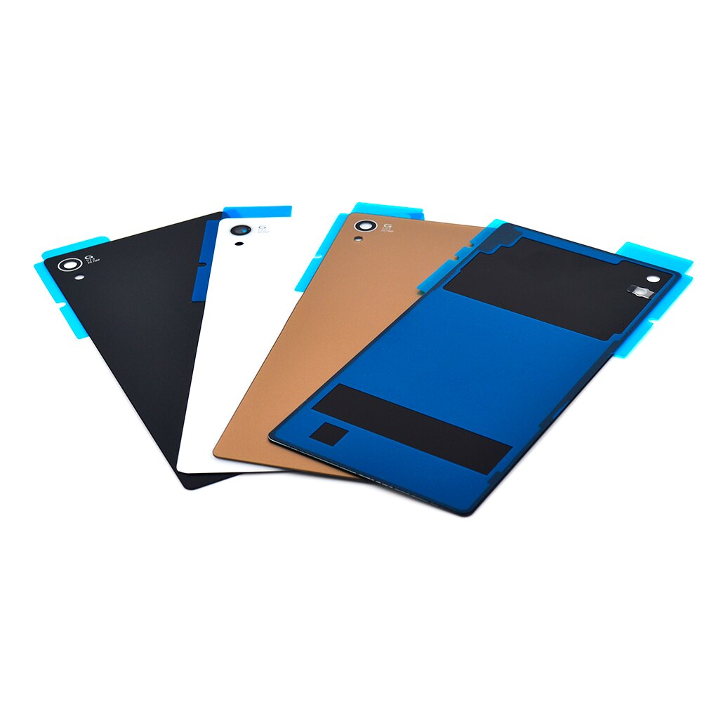 For Sony Xperia Z3 D6603 D6653 Back Battery Cover Rear Door Housing Glass Case Replacement For SONY Z3 Z4 Plus Battery Cover