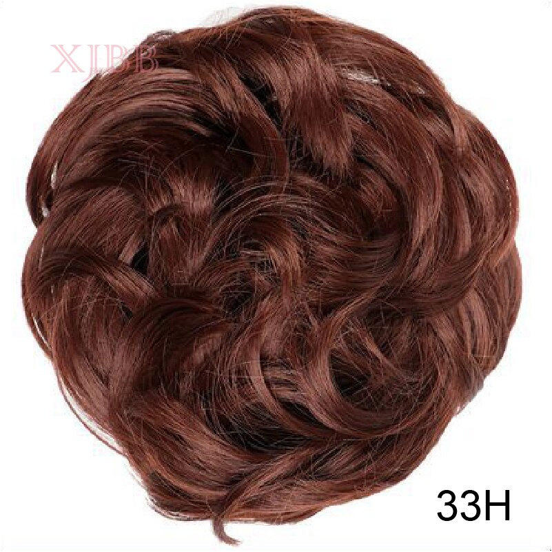 XJBB sznurek krótki syntetyczny przyrząd robić koka z włosów elastyczna gumka Chignon kręstożek kok peruka treska dla kobiet: 33H