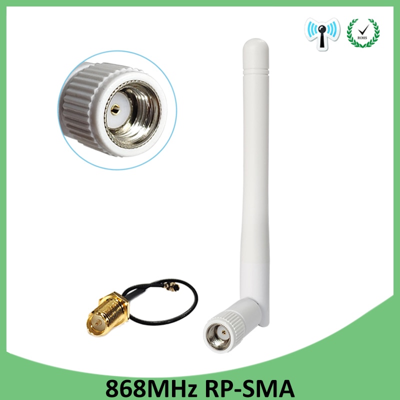 868MHz 915MHz Antenna 3dbi RP-SMA Connector GSM 915 MHz 868 MHz antena antenne waterproof +21cm SMA Male /u.FL Pigtail Cable