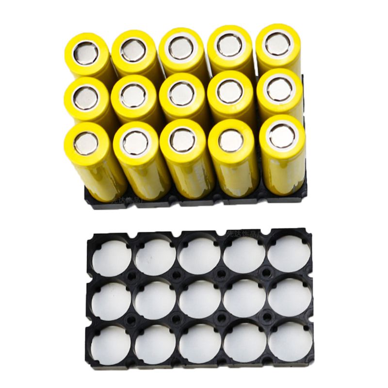 20 stück 1 x 2 batteriehalterungen, vibrationsfeste kunststoff-zellenhalterungen für 21700 batterien