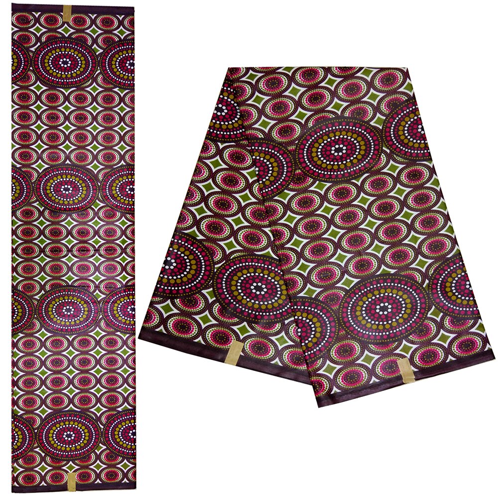 African Ankara Veritable Real Wax Pattern Print Fabric African Batik Fabric Sewing Material 6 Yards\Lot