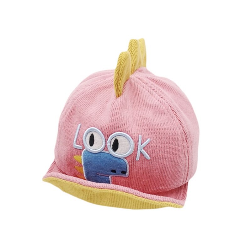 Children Kids Autumn Cute Hat Baby Girl Boy Cute Soft Baseball Cap Breathable Letter Cartoon Visors Hats: Pink