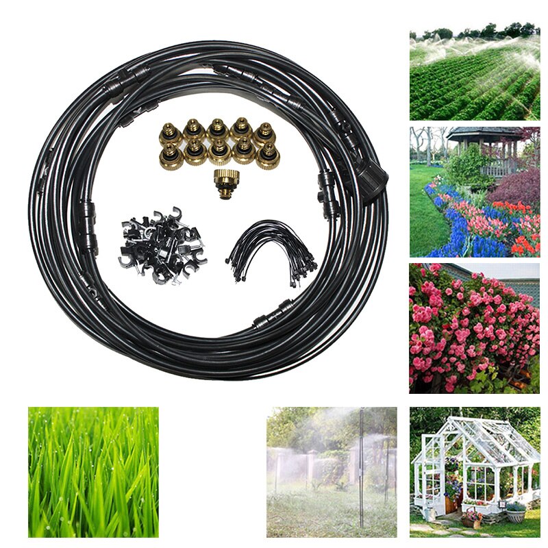 Portable Indoor Garden Water Spray Kit Outdoor Garden Misting System Fog Garden Irrigation For Greenhouse Humidification