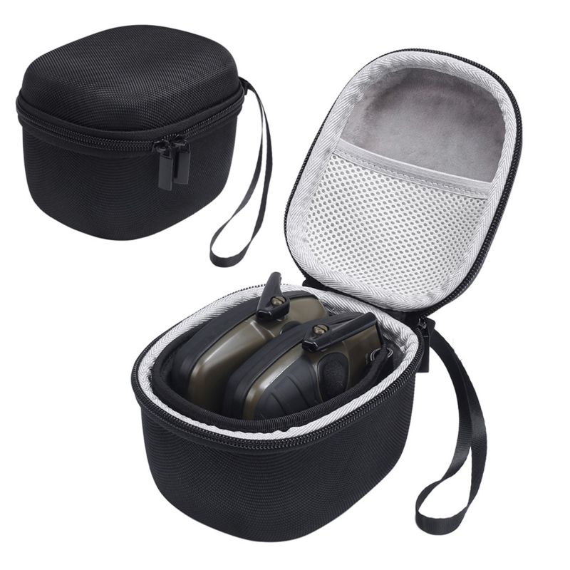 Storage Bag Carrying Box Case Organizer Cover Pouch Shell Waterproof Shockproof Travel for Howard Leight Earmuff Genesis Sharp-S