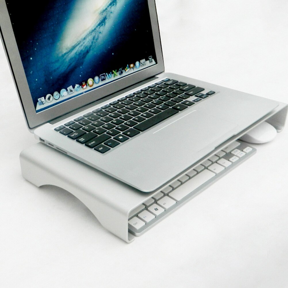 Screen Riser Aluminum Alloy Bracket Keyboard Storage Strong Monitor Stand Anti Slip Universal Multifunctional Heightening Holder