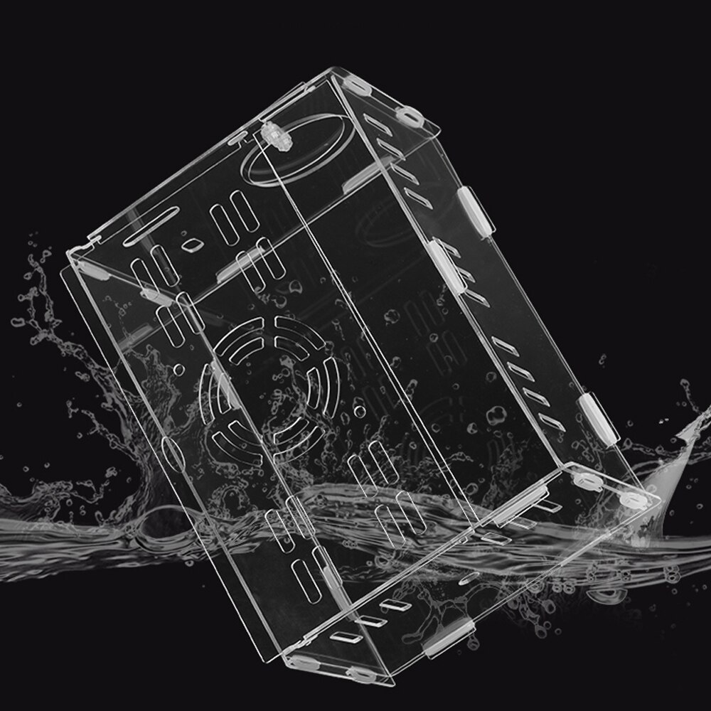 Jaula de hámster transparente Casa de acrílico puede conectar baño Sauna bañera pequeña mascota hámster accesorios casa