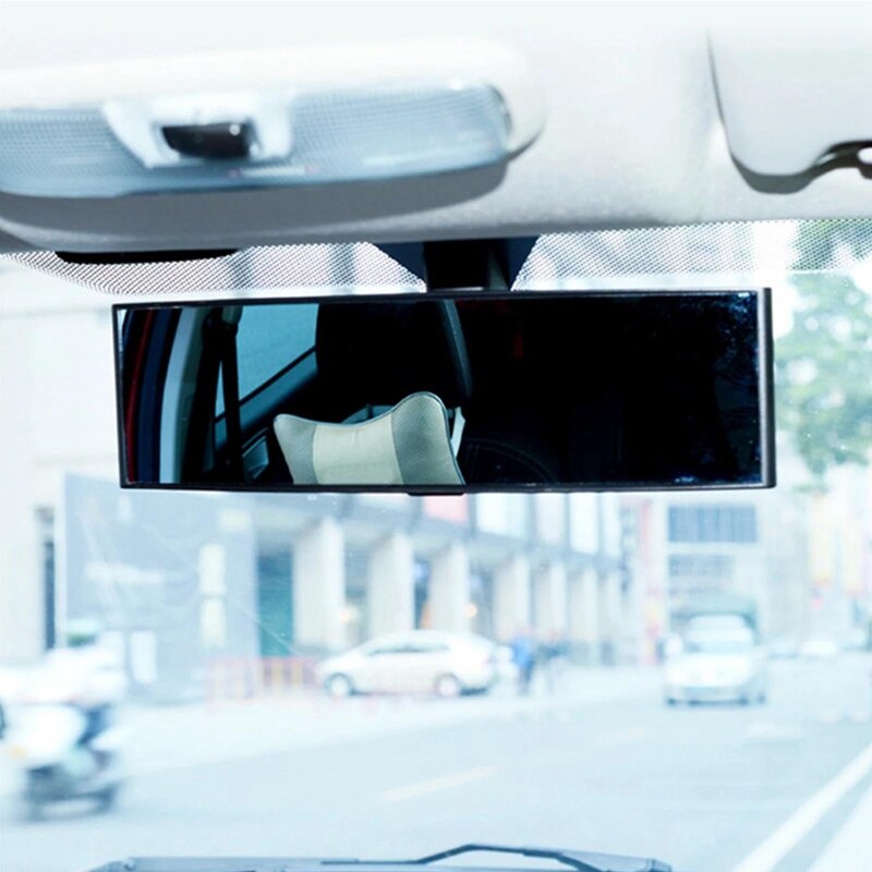 Car Mirror Auto Interior Clip Curved Rear View On Wide Angle Convex Rearview Reversing Mirror For Truck Vehicle Accessories