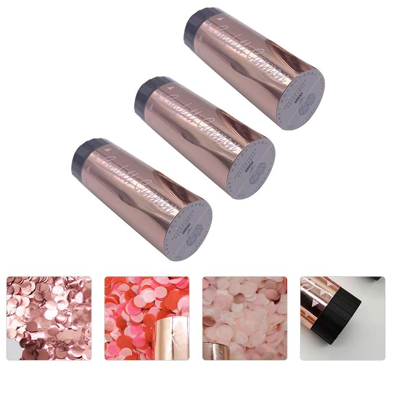 Confeti Cannon-suministros de boda, tubo de confeti manual de 11CM, para bodas, Uds.