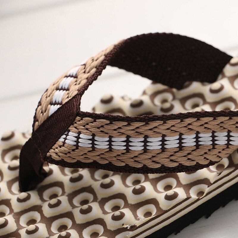 Herr flip flops bad bekväm massage flip flops skor herr tofflor inomhus & utomhus skor zapatos hombre hem tofflor  a0