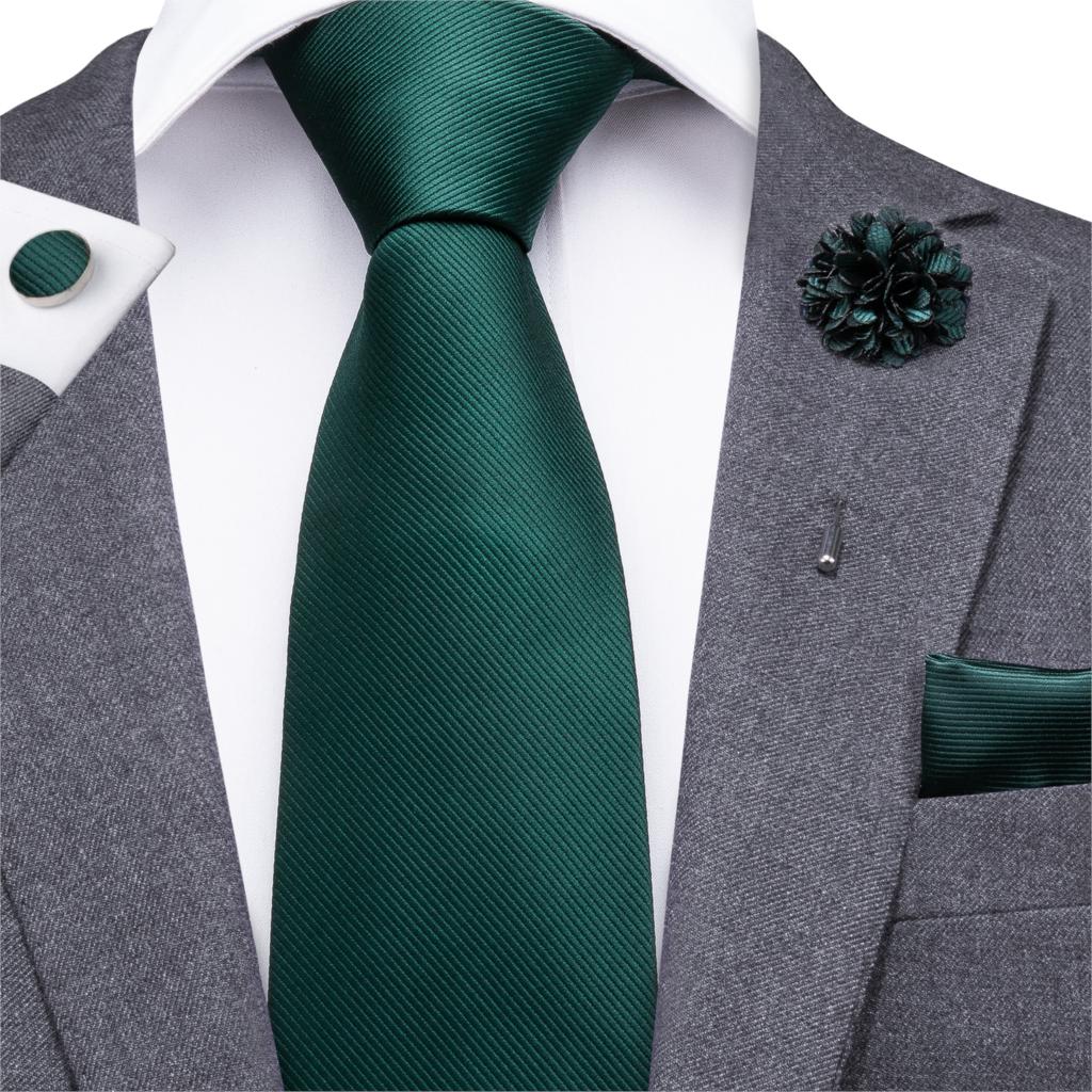 CX-830 Groene mannen Stropdas Set Zijde Stropdas Turquoise Boutonniere Zakdoeken Sets Emerald Business Wedding Stropdassen Voor Mannen