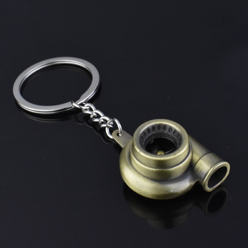 Mini Turbo Turbocompresseur Porte-clés Filature Turbine Porte-clés Anneau Porte-clés Porte-clés Porte-clés De Voiture Accessoires Intérieurs De Voiture: 04