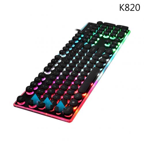 Gaming Keyboard - Wired USB 104 Keys - LED Backlit Mechanical Keyboard for PC Computer: Black2