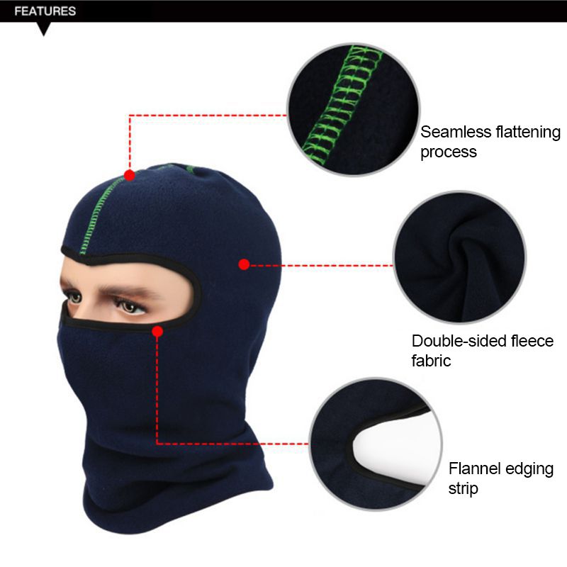 Winter Outdoor Cycling Balaclava Hood Fleece Full Face Mask Warmer Sports Ski Thermal Snowboard Face Shield Hat Cap Headwear