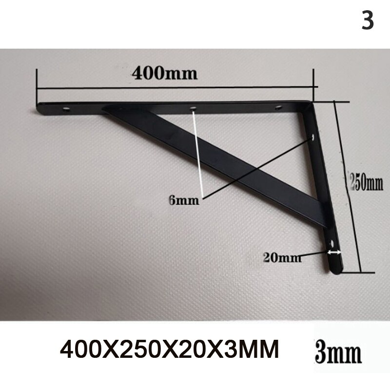 Triangular Corner Brace Baking Wall Mounted Self Support Frame Wall Stainless Steel L-Shaped Braces Wall Shelf Bracket Holder: 3