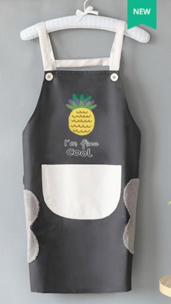 Tablier femme ménage cuisine étanche à l'huile personnalité travail vêtements H bandoulière résistant à l'huile tablier ménage: 11
