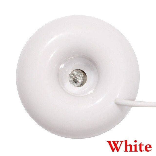 Mini Portable Donuts USB Air Humidifier Purifier Aroma Diffuser Steam Safe Use for Home Atomizer Aromatherapy: White