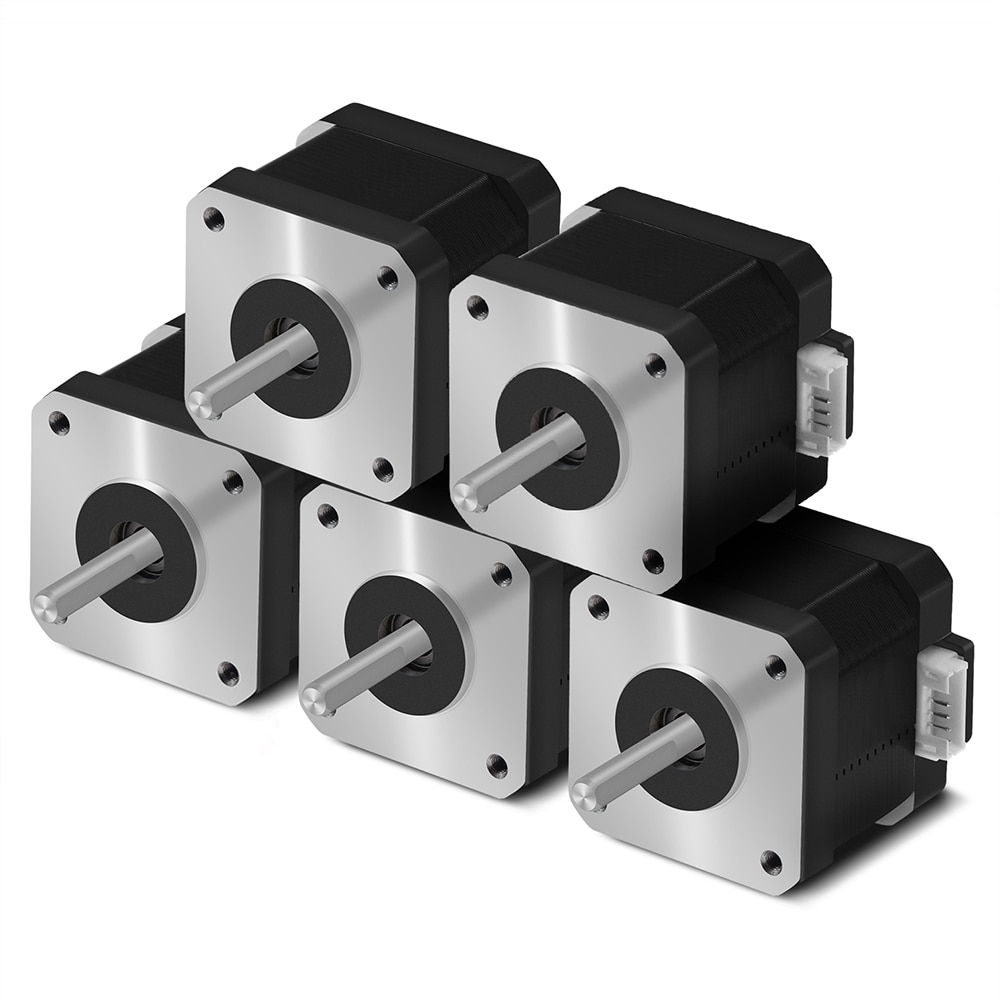 Motor Nema 17 17HS4401 0,9 Grados, Motor 280 Mn. M/57G. Cm 1,3a Nema 17HS4401 4-Lood, Motor Nema17, Impresora Cnc 3D Diy