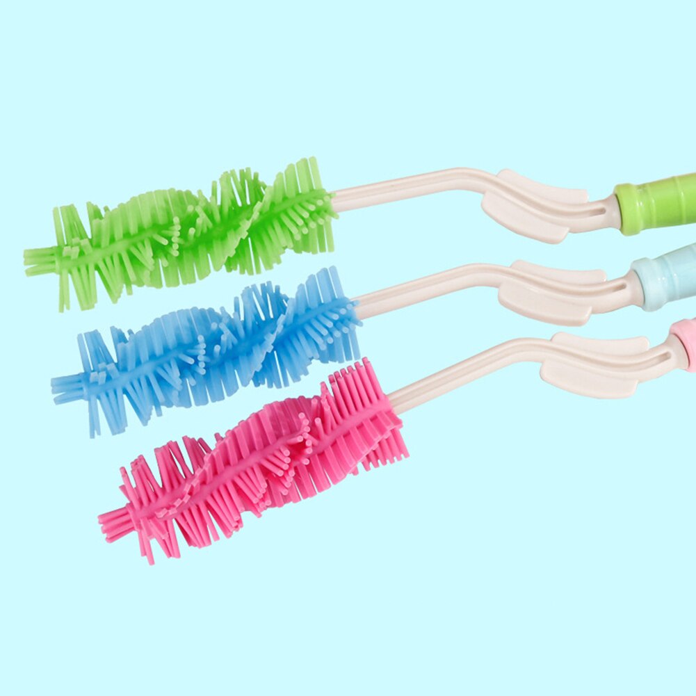 Neue Stil Baby Flasche Pinsel 360 Rotation Bottlebrush Silikon Baby Fütterung Flasche Pinsel Nippel Reinigung Tasse Wäscher Werkzeuge