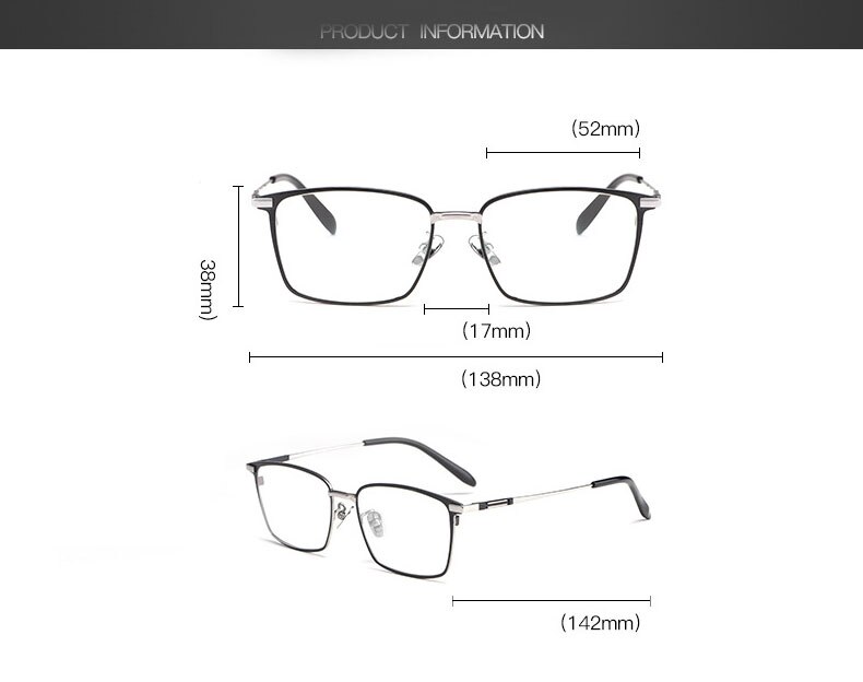 Mannen Pure Titanium Bril Frame Brand IP Plating Optische Bril Oculos Bijziendheid Multifocale Frame Vierkante Eye wear