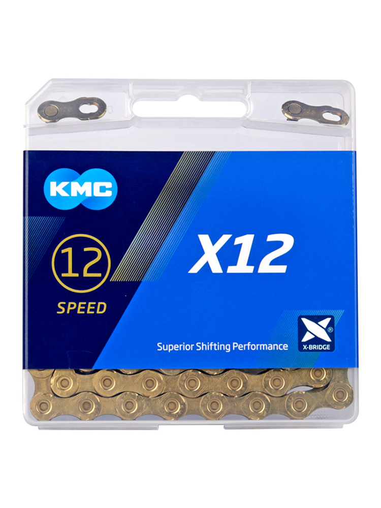 KMC Bicycle Chain 12-speed SHIMANO System High Rigidity Strong Fit Double X Bridge Mountain Road Bike Variable Speed Bike Chain