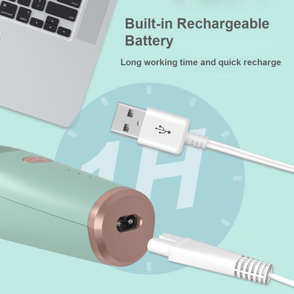 2022 Vacuüm Baby Tondeuse Cordless Tondeuse Voor Kinderen Lage Noise IPX7 Waterdicht Ingebouwde Batterij Met 3 gids Kammen