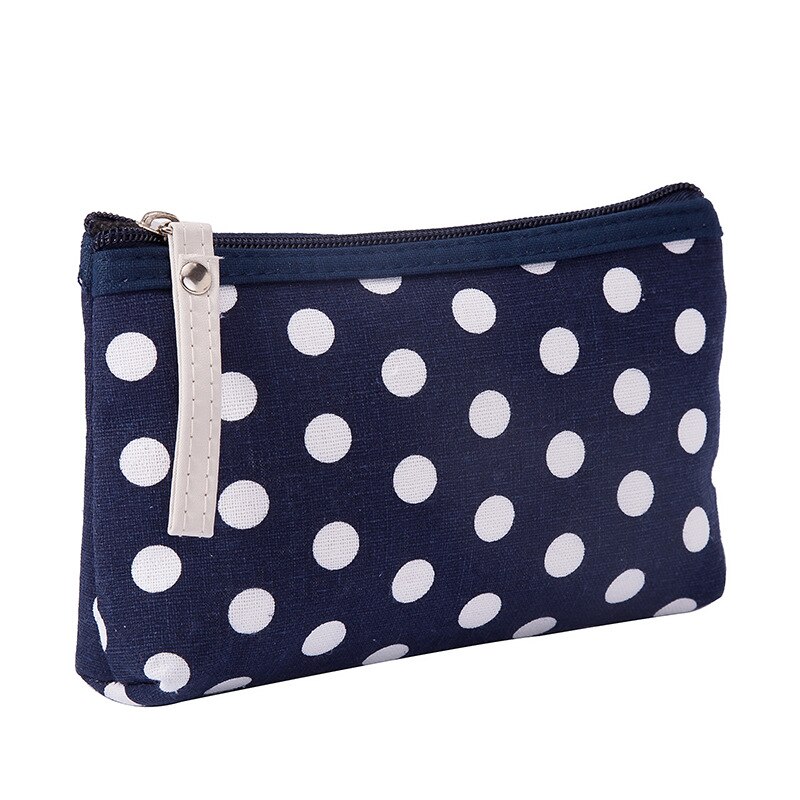 Reizen Canvas Opbergtas Draagbare Stippen Zonnebrandcrème Gezichtsmasker Organizer Bag Huidverzorgingsproducten Verpakking Zak: Blauw