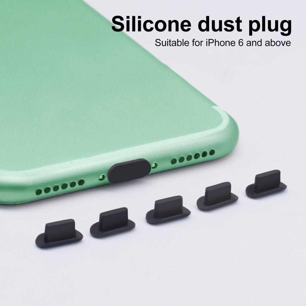 5Pcs Stofdicht Slijtvaste Telefoon Oortelefoon Case Tablet Stof Stekkers Stof-plug Siliconen Voor Iphone 5S Voor airpods Case