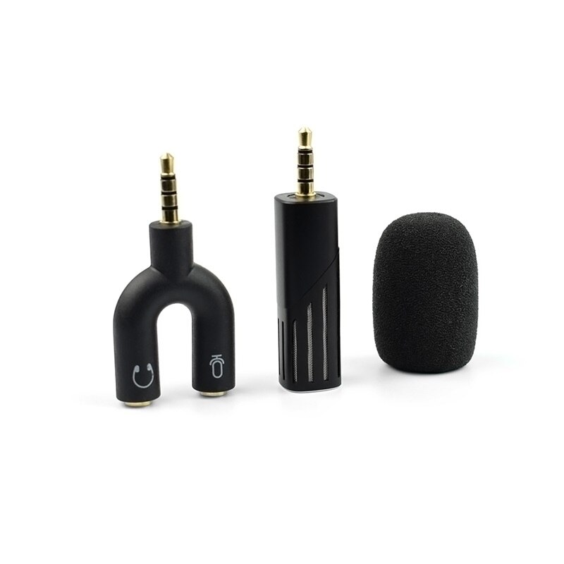 FELYBY Draadloze mini condensator microfoon voor mobiele telefoon opnemen video karaoke draagbare mic