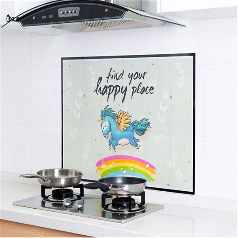 Cozinha Adesivos Auto-adesivo de Alta Temperatura e Resistente A Óleo Adesivos Acessórios de Cozinha Fogão Doméstico Telha Wallpaper.85