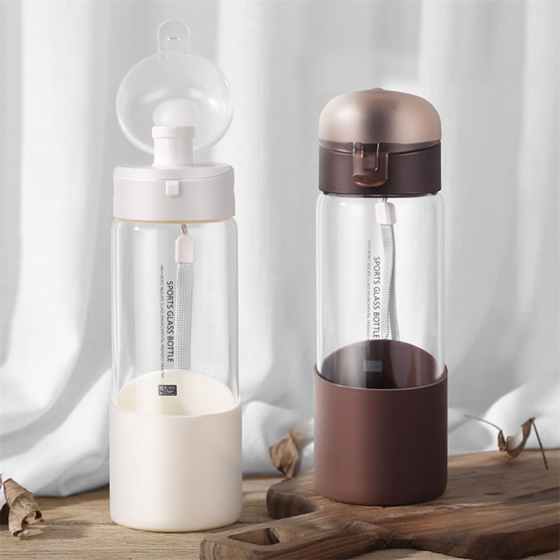 550ml glas vandflaske med infuser høj kapacitet te drikke kedel tumbler bærbar sport rejse protein shaker drinkware