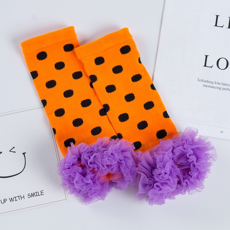 Cute Baby Girl Leg Warmers Legwarmers Birthday Party Cute Socks Kinderkleding Meisjes Legging Infanil Flower Ruffle Leg Warmer: WA142
