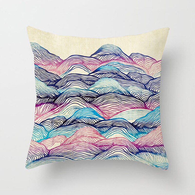 Housse de coussin carrée en velours avec imprimé Mandala, décoration de la maison, style nordique rétro, peau de pêche, taie d'oreiller: WHITE