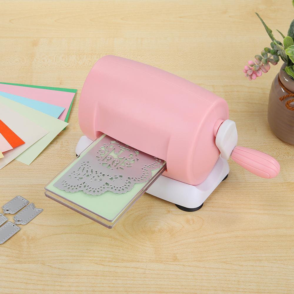 Gjør-det-selv husholdning stanse pregemaskin scrapbooking cutter stykke stanse papir cutter stanse maskin hjemme preging dies