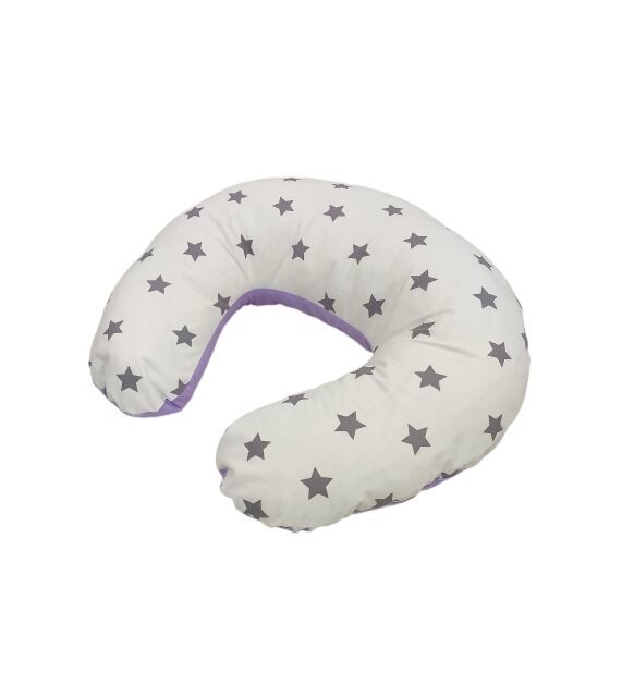 Cuscino per allattamento per bambini variazioni di colore a motivi a stella prodotti per madre-neonati cuscini per allattamento: gray-lilac