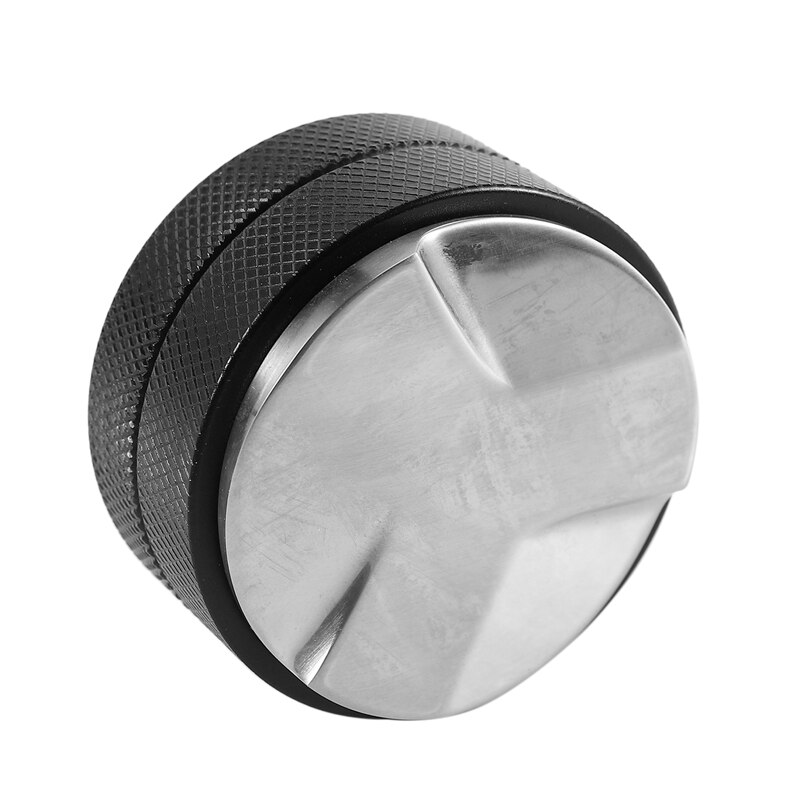 Espresso 58mm café distribuidor nivelador ferramenta macaron tamper café com três inclinações angulares-preto