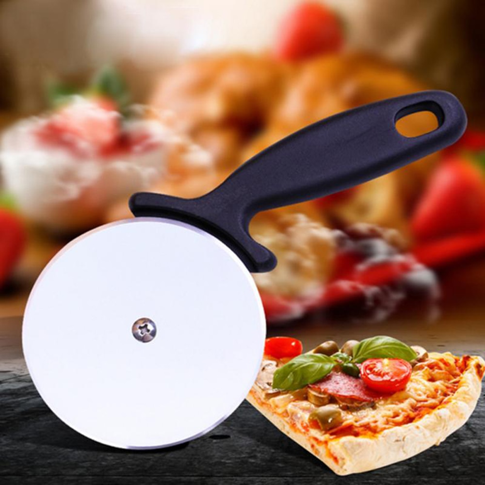 Pizza Cutter Rvs Pizza Slicer Mes Cake Brood Taarten Ronde Chopper Peel Cutter Pizza Tool Pizza Wielen Koken Tool
