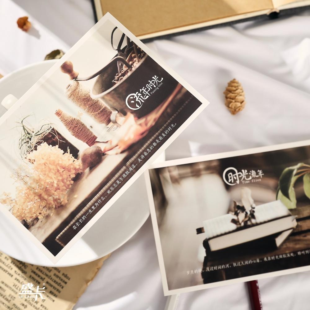 30 Sheets/Set Retro Passing Time Postcard Time Photography Series Greeting Card Message Card Birthday Card