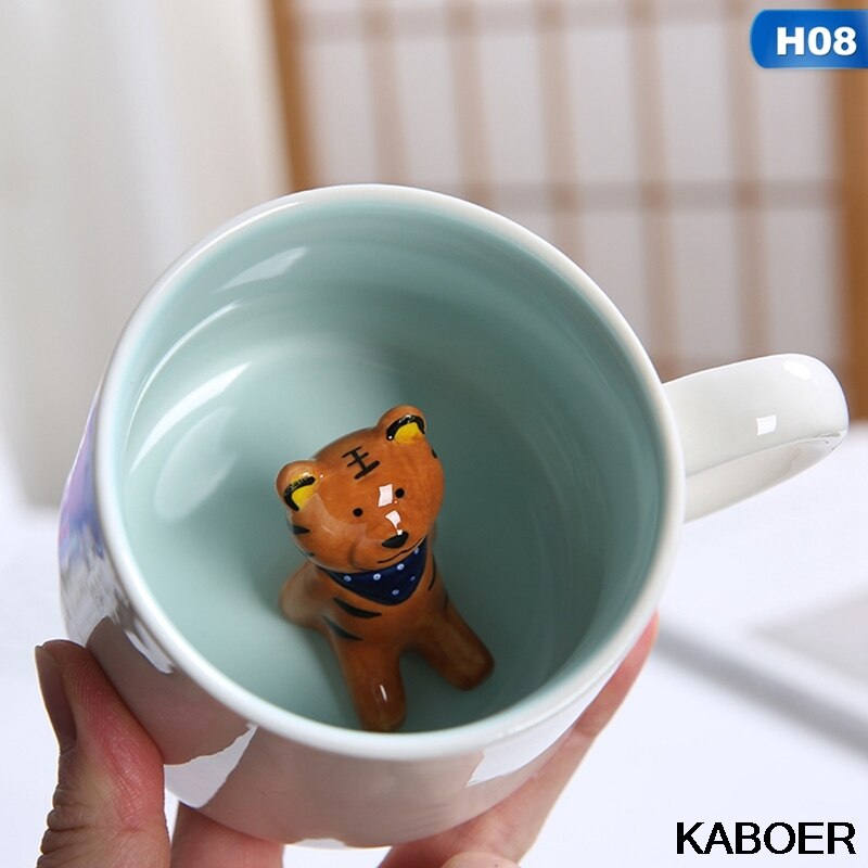 Kaffee Tasse freundlicher Mädchen Kreative Milc... – Grandado