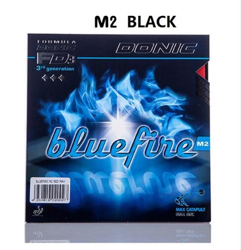 Donic Originele Blue fire M1/M2/M3 Bluefire Pips-in BLAUW SPONS Tafeltennis Rubber Sterke Spin puistjes In Ping Pong Rubber: M2 black