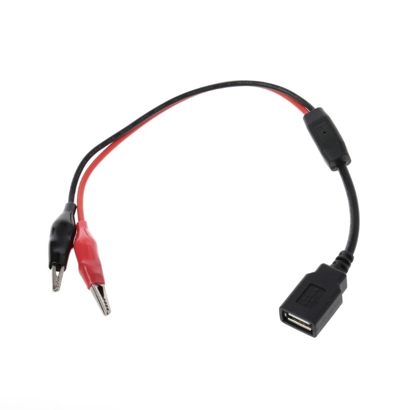 Koperen Alligator Clips Met Draad Vrouwelijke Usb Connector Meetsnoeren Krokodil Klem W-Winkel Oct31_A