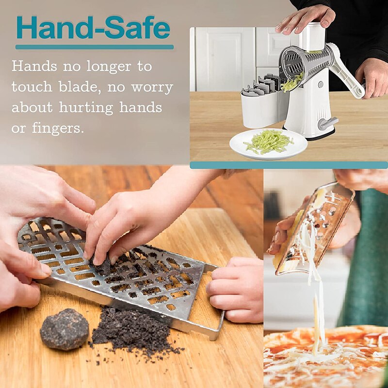 5 w 1 upadki pudełko warzywa Julienne krajalnica instrukcja krajalnica robić warzyw tarka okrągły frez ziemniaków Spiralizer gadżet domowy narzędzie