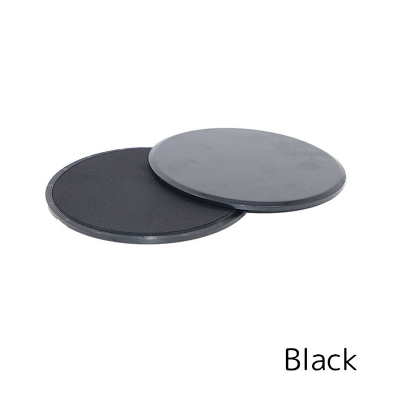 Discos deslizantes para ejercicio de Fitness, esterilla deslizante para hacer ejercicio de Yoga, de realce, gimnasio en casa, accesorios de entrenamiento de núcleo Abdominal: Black