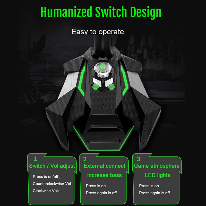 Dynamic Wired Microphone USB Studio Gaming 360 Omnidirectionnel PC Microphone for Computer Desktop Dual Mic LED