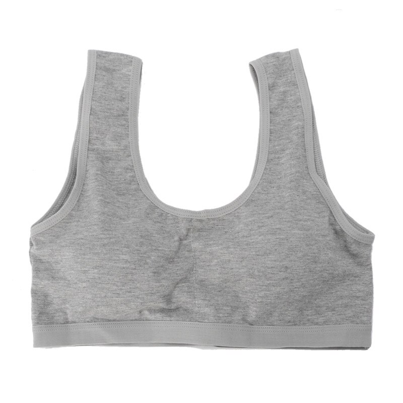Ropa interior para niños y adolescentes, Sujetador deportivo para adolescentes, sujetador de entrenamiento para pubertad, ropa interior 57BF: GY