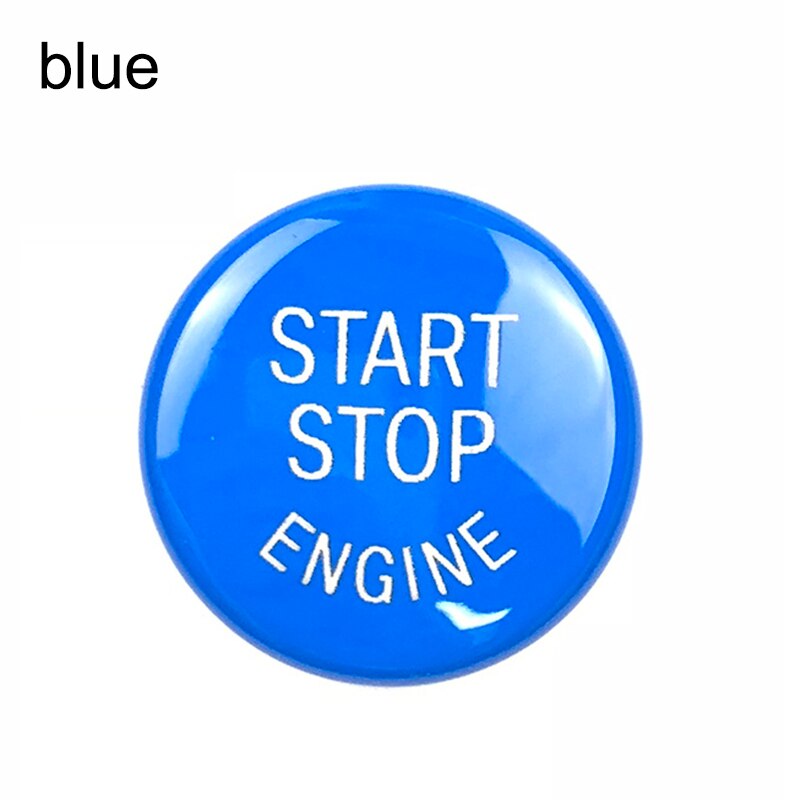 Botón de parada de arranque de motor de coche, piezas de repuesto de coche, herramienta de modificación de vehículo B88: Azul
