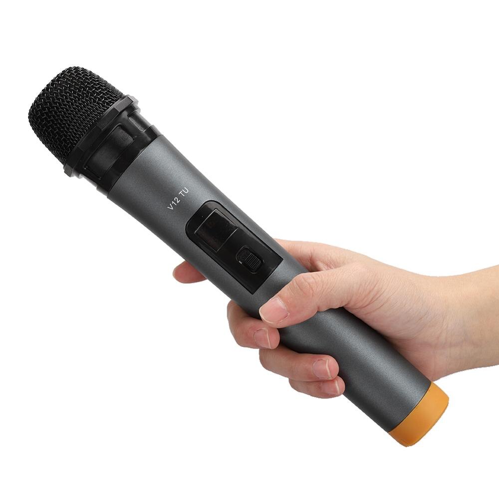 Draadloze Microfoon Uhf Handheld Microfoon Met Ontvanger Voor Karaoke Toespraak Luidspreker 3.5Mm 6.35Mm Adapter Mic Met Display