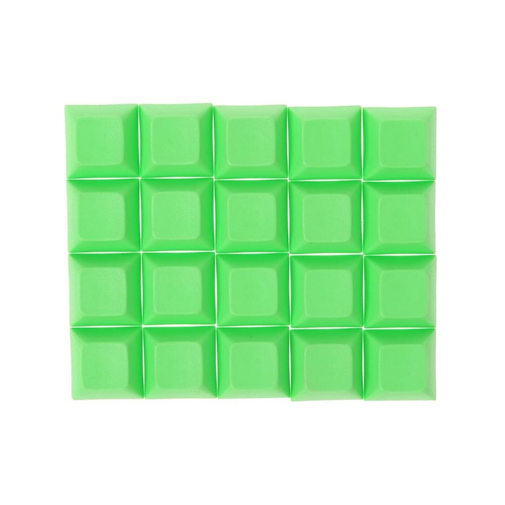 PBT Keycaps DSA 1u Blank Printed Keycaps For Gaming Mechanical Keyboard Grainy Obvious and Not Easy to Shine As ABS keycaps: green