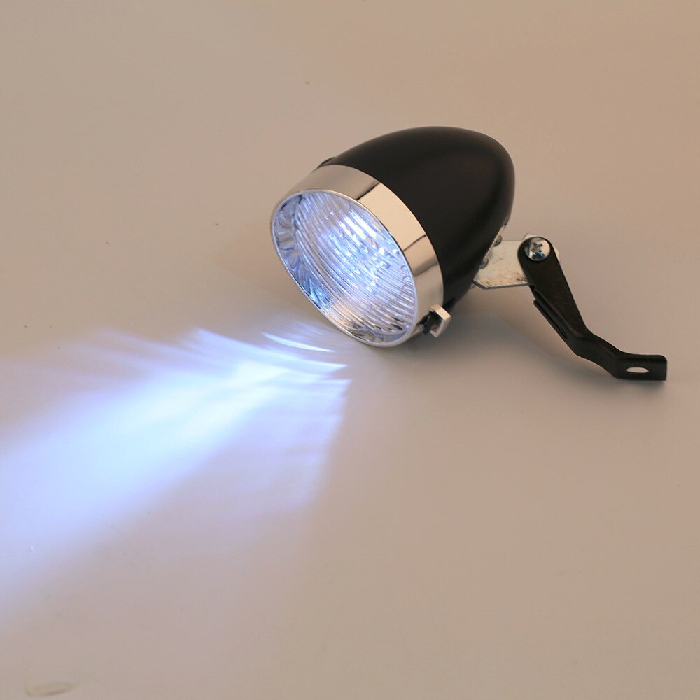 3 LED Bicycle Headlight Bike Front Light Retro Headlight Vintage Flashlight Lamp