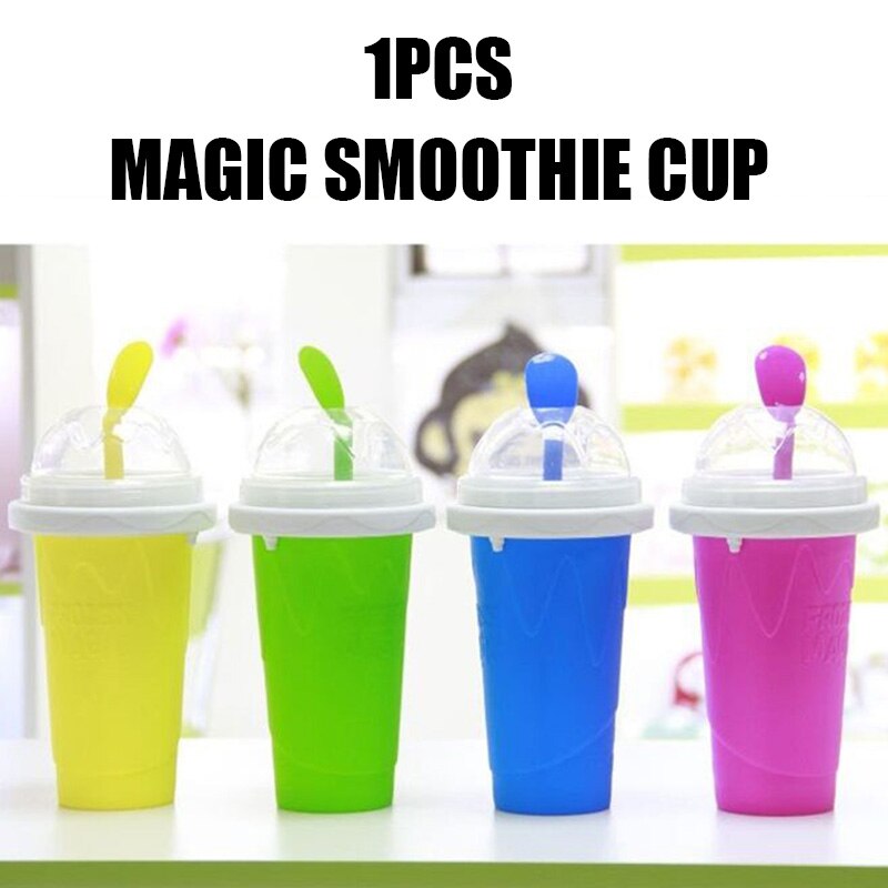 Slushie – tasse à smoothie rapide, tasse de refroidissement, double couche, à presser, fabricant de Slushy, tp