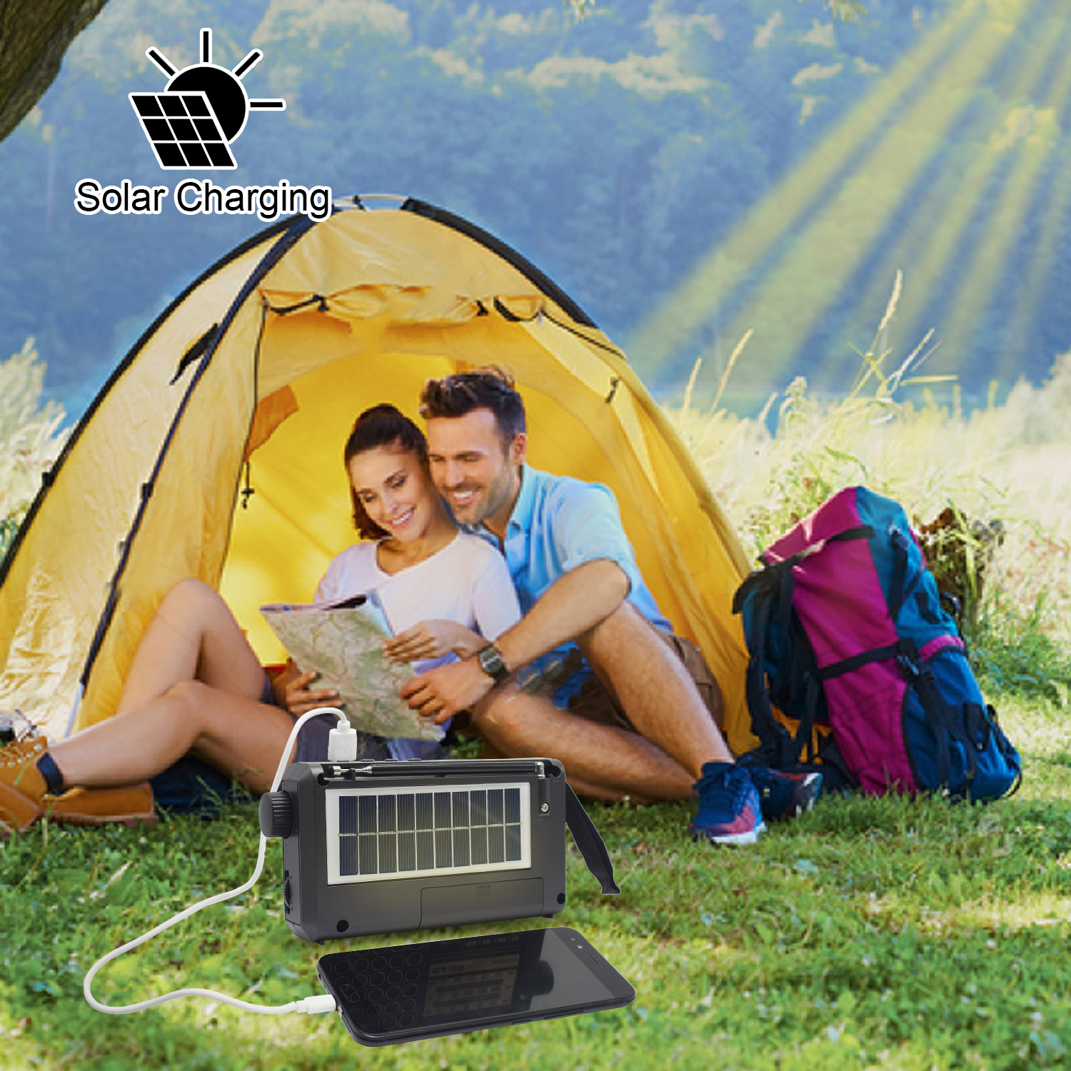 La mejor radio alimentada por energía solar AM FM Radio de onda completa Multi mano onda corta Euler Band Radio conexión telefónica altavoz de música